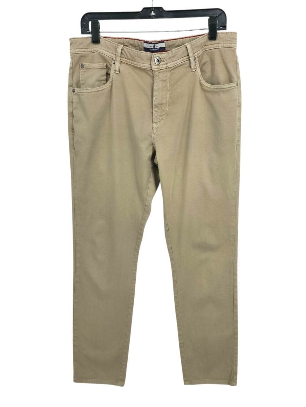 Johnnie-O Khaki 5 Pocket Pants Men's 33x32 Straight Stretch Tan Casual Golf - Picture 2 of 12
